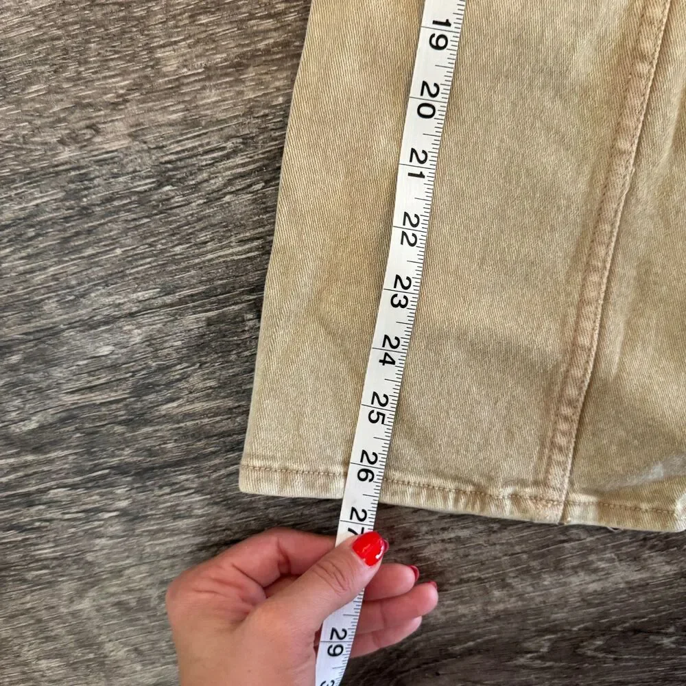 H&M Kaki girls cargo bootcut pants- size 6x